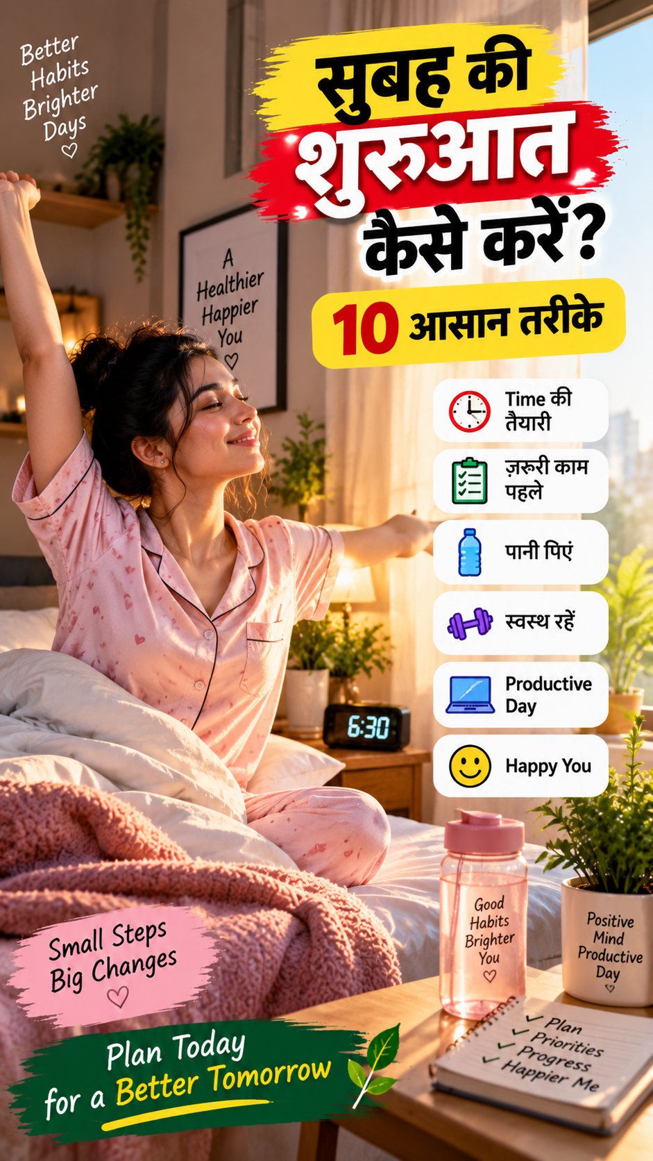 सुबह की शुरुआत कैसे करें? | 10 आसान तरीके
